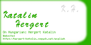 katalin hergert business card